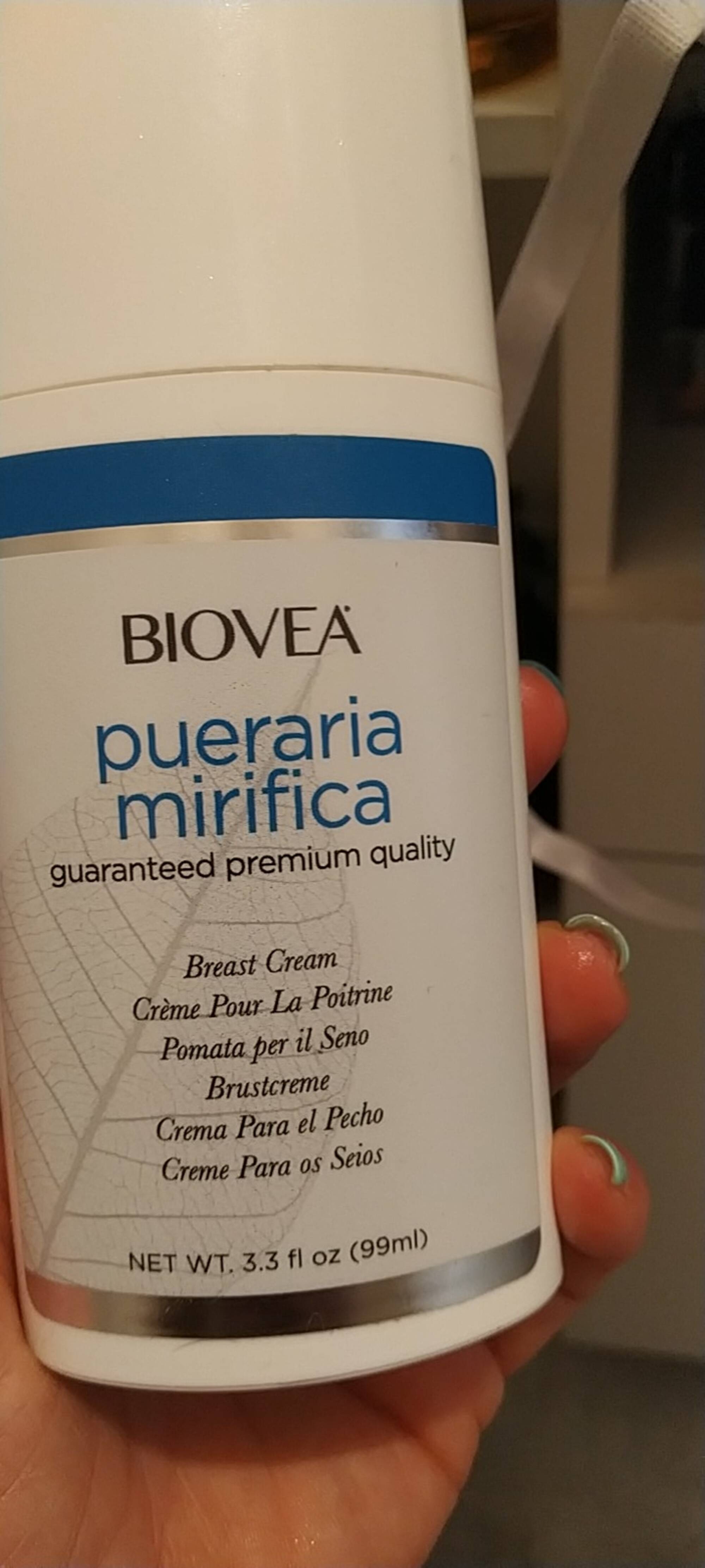 BIOVEA - Pueraria mirifica - Crème pour la poitrine