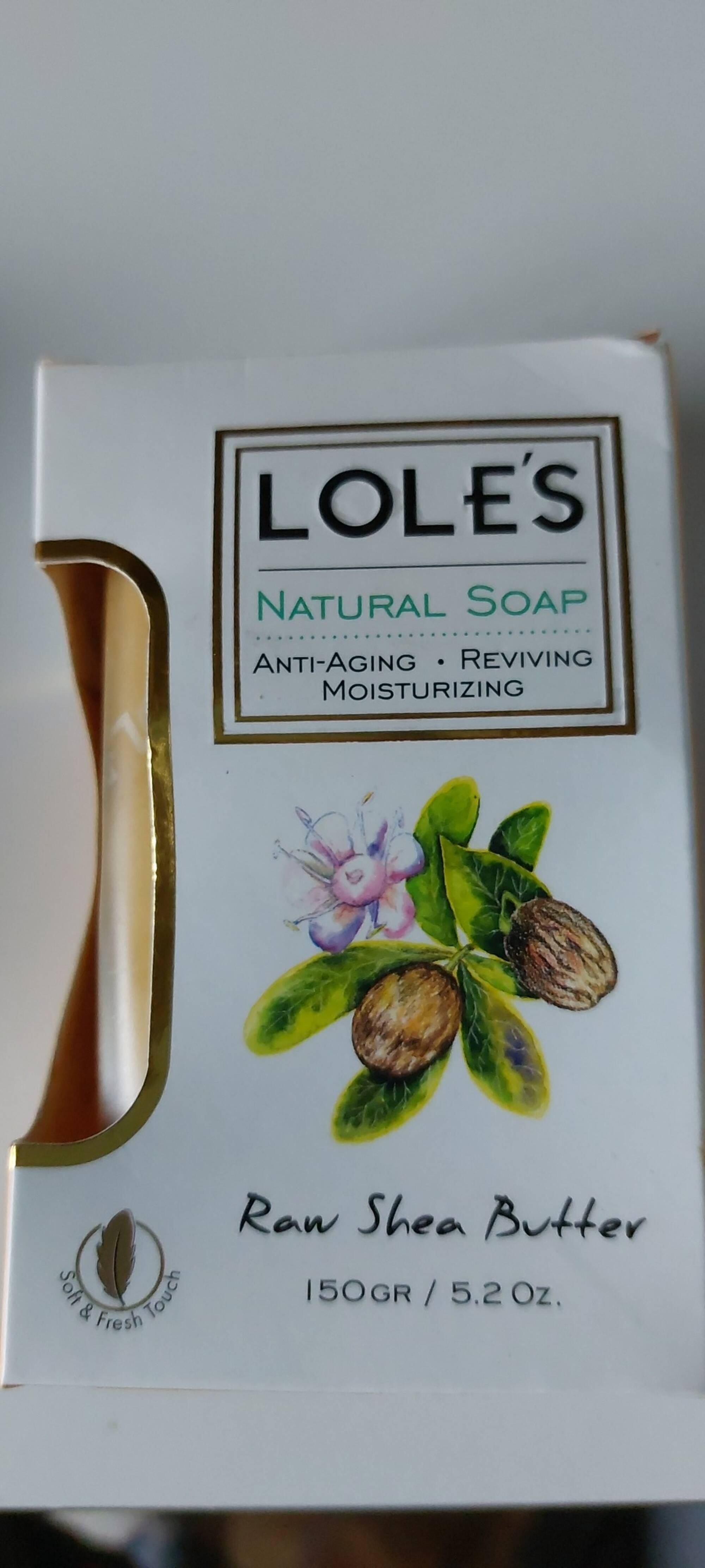 LOLE'S - Natural soap raw shea butter