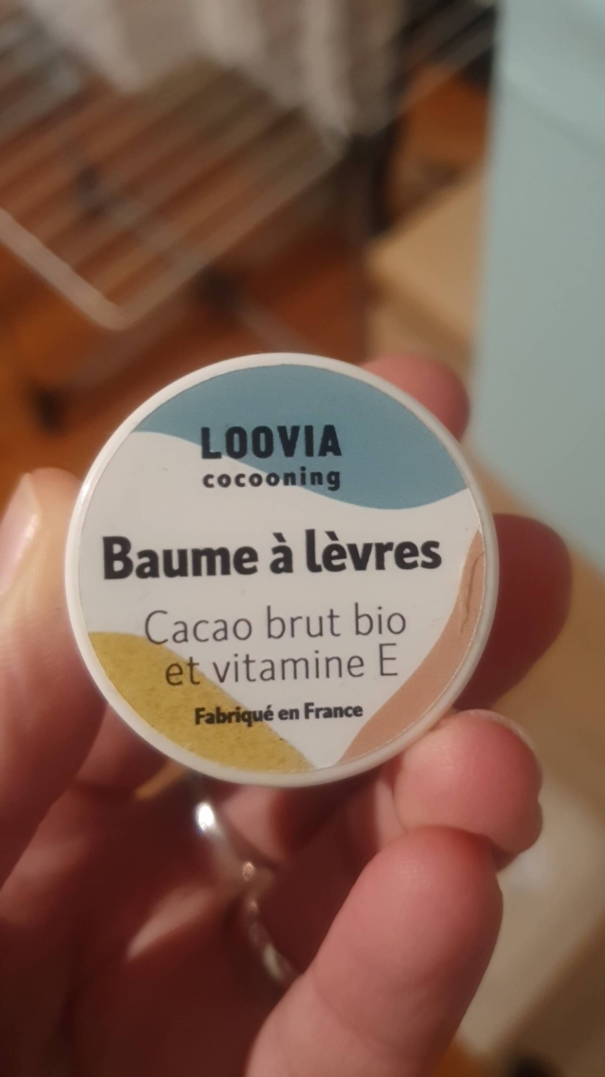 LOOVIA - Baume à lèvres cacao brut bio et vitamine E