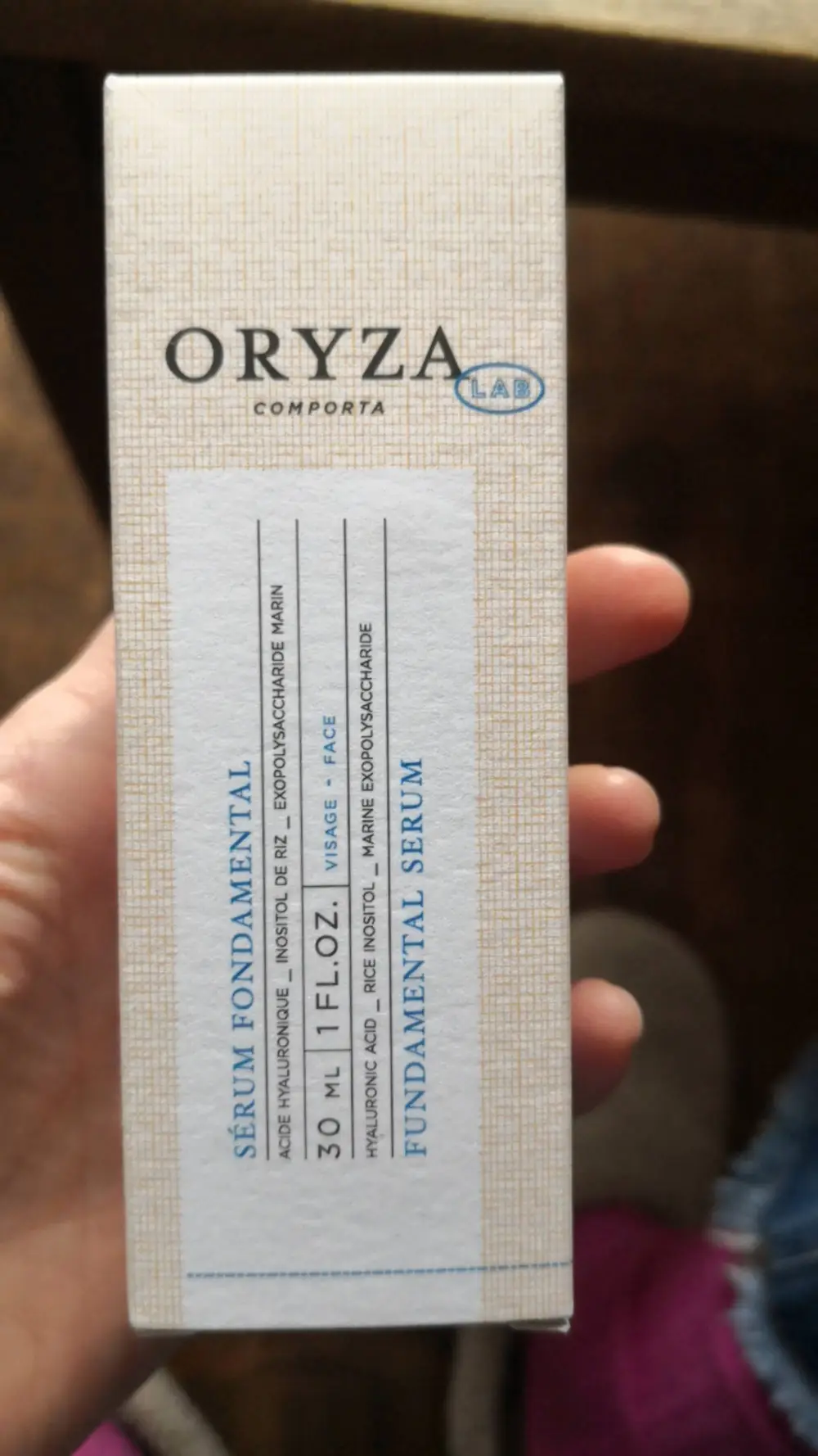 ORYZA - Sérum fondamental visage