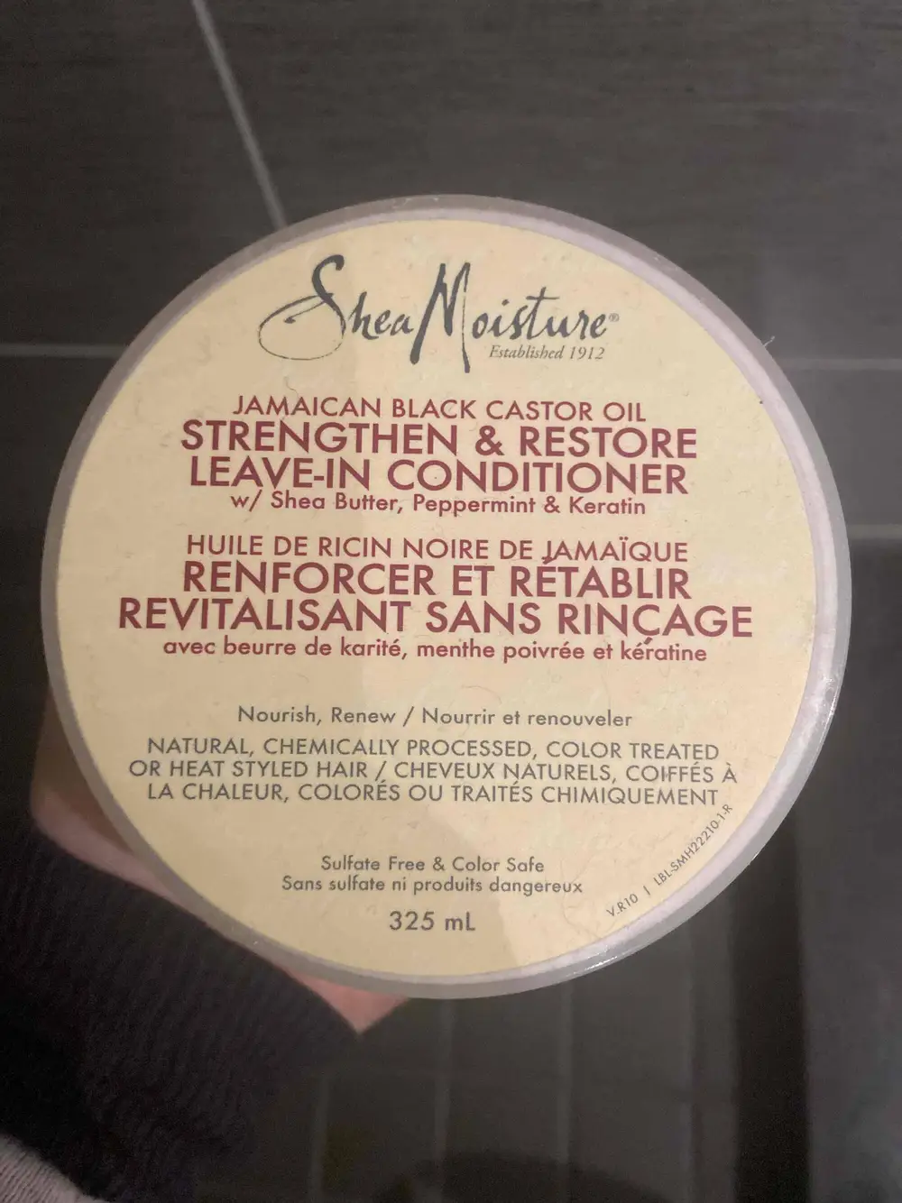 SHEA MOISTURE - Revitalisant sans rinçage à l'huile de ricin noire de Jamaïque