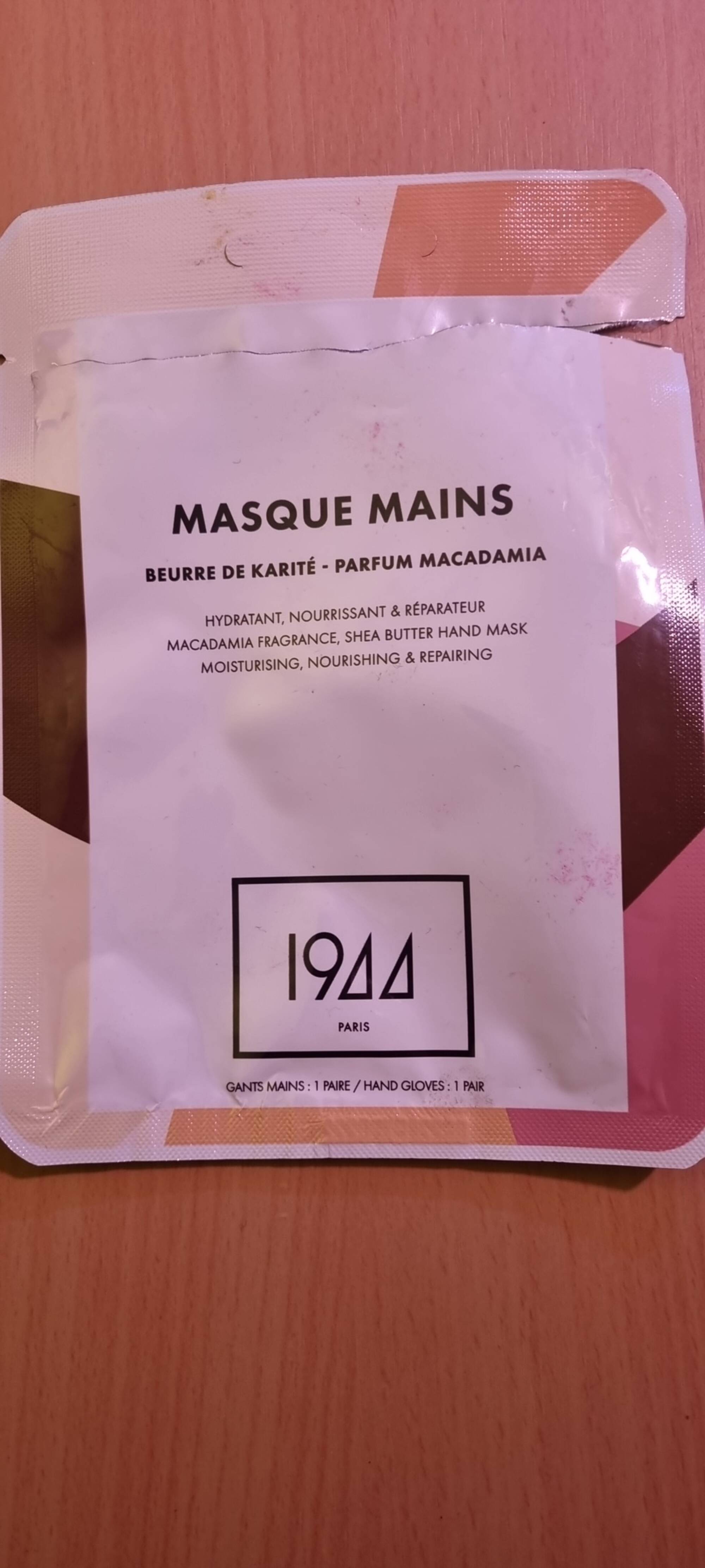 1944 PARIS - Masque mains au beurre de karité parfum macadamia