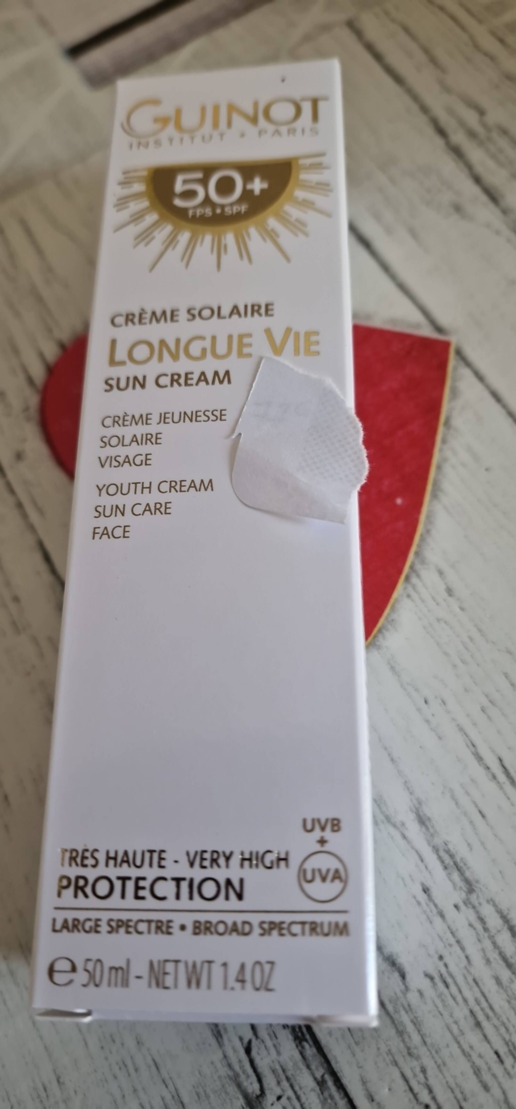 GUINOT - Longue vie - Crème solaire