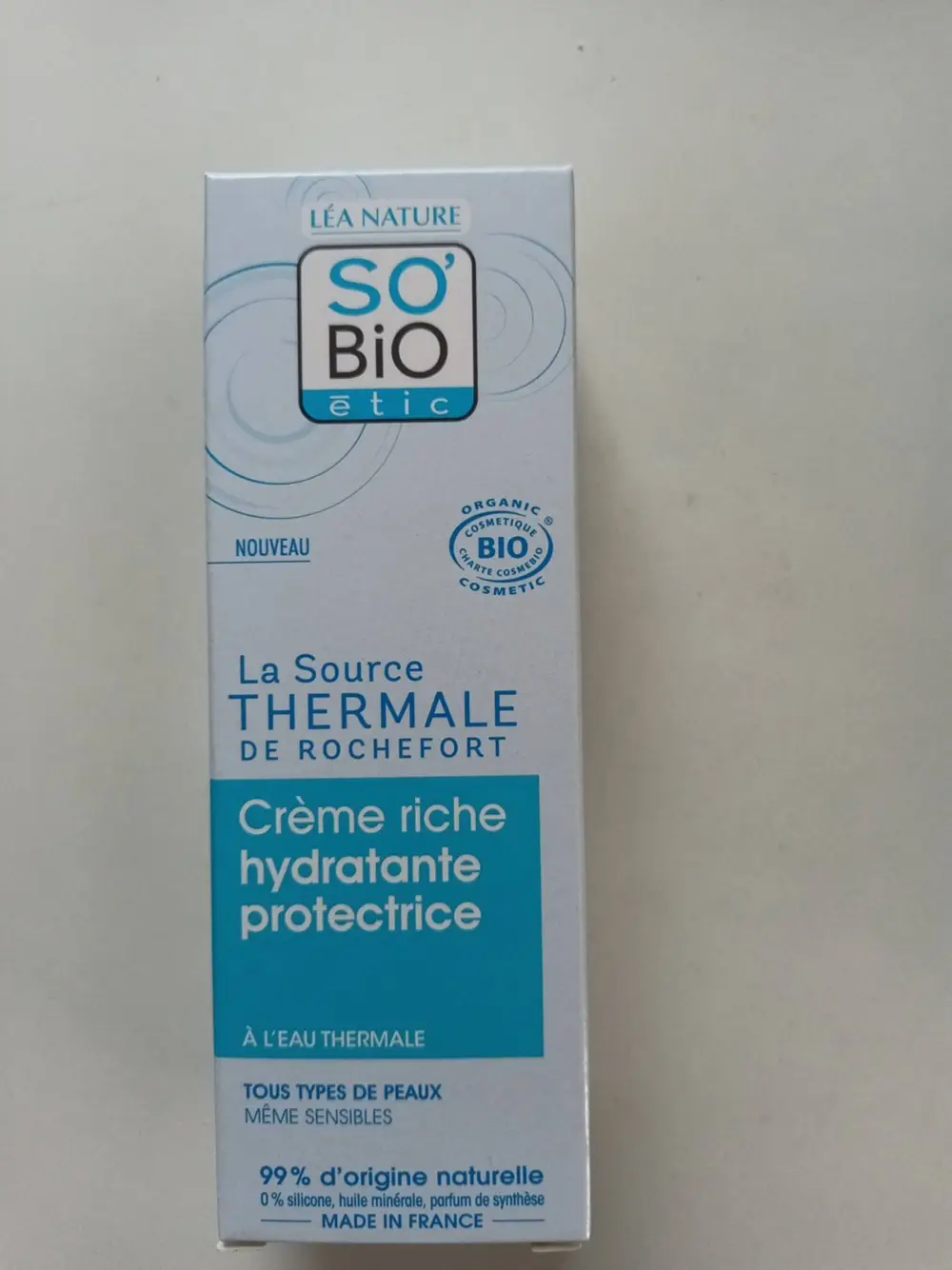 SO'BIO ÉTIC - Crème riche hydratante protectrice