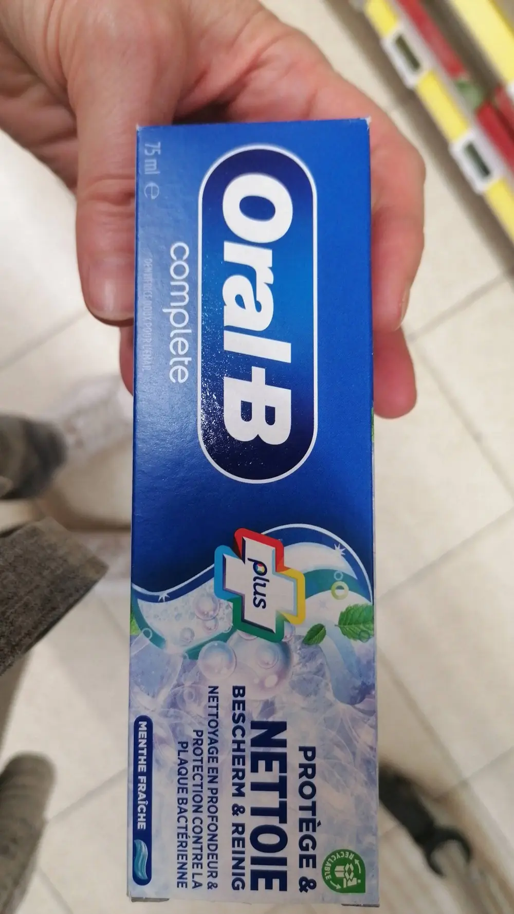 ORAL-B - Dentifrice complète menthe fraîche