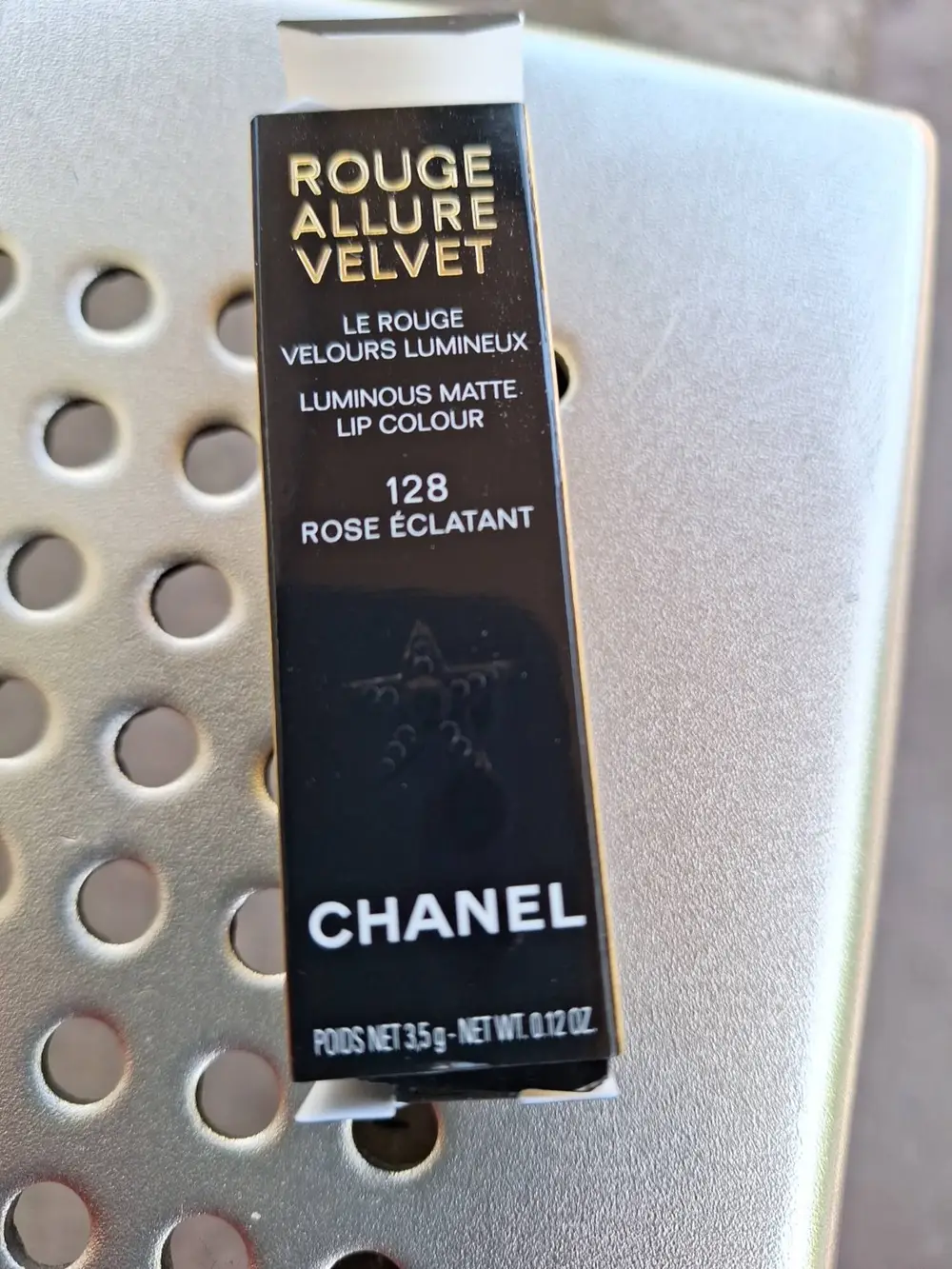 CHANEL - Rouge allure velvet - Le rouge velours lumineux 128 rose éclatant