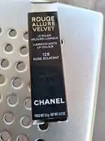 CHANEL - Rouge allure velvet - Le rouge velours lumineux 128 rose éclatant
