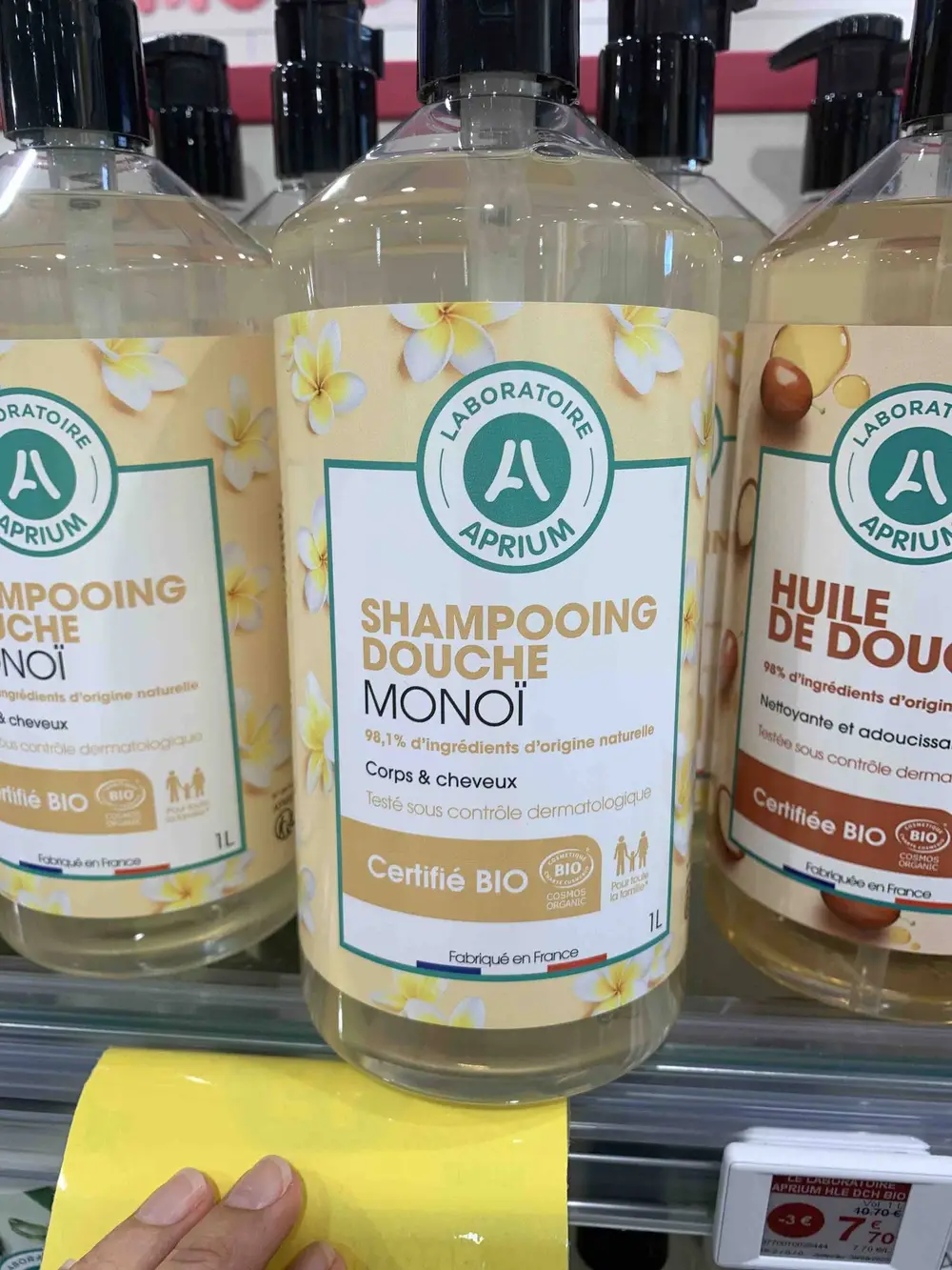 APRIUM - Shampooing douche monoï certifié bio