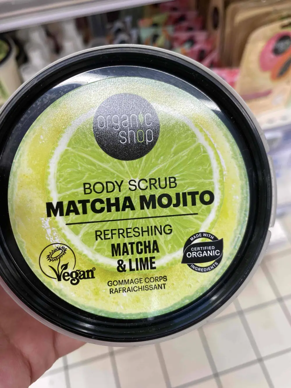 ORGANIC SHOP - Body scrub matcha mojito