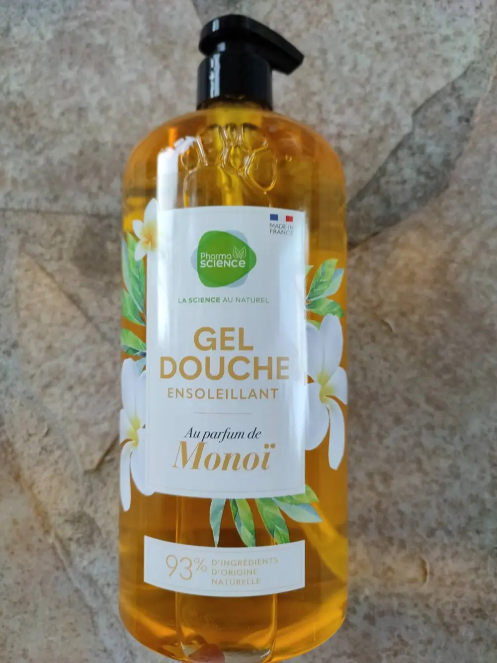 PHARMASCIENCE - Gel douche ensoleillant au parfum de Monoï