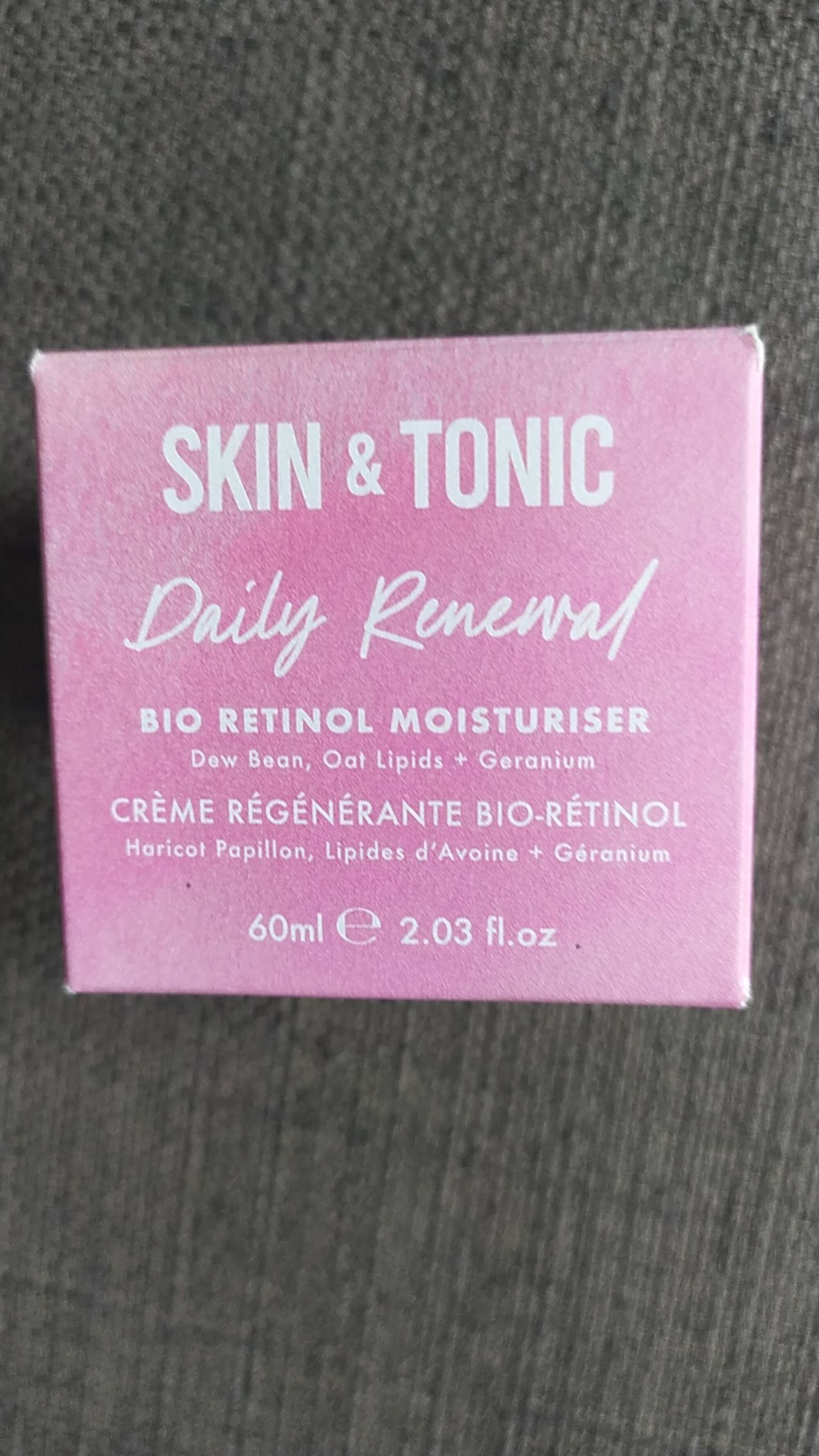 SKIN & TONIC - Daily renewal - Crème régénérante bio-rétinol