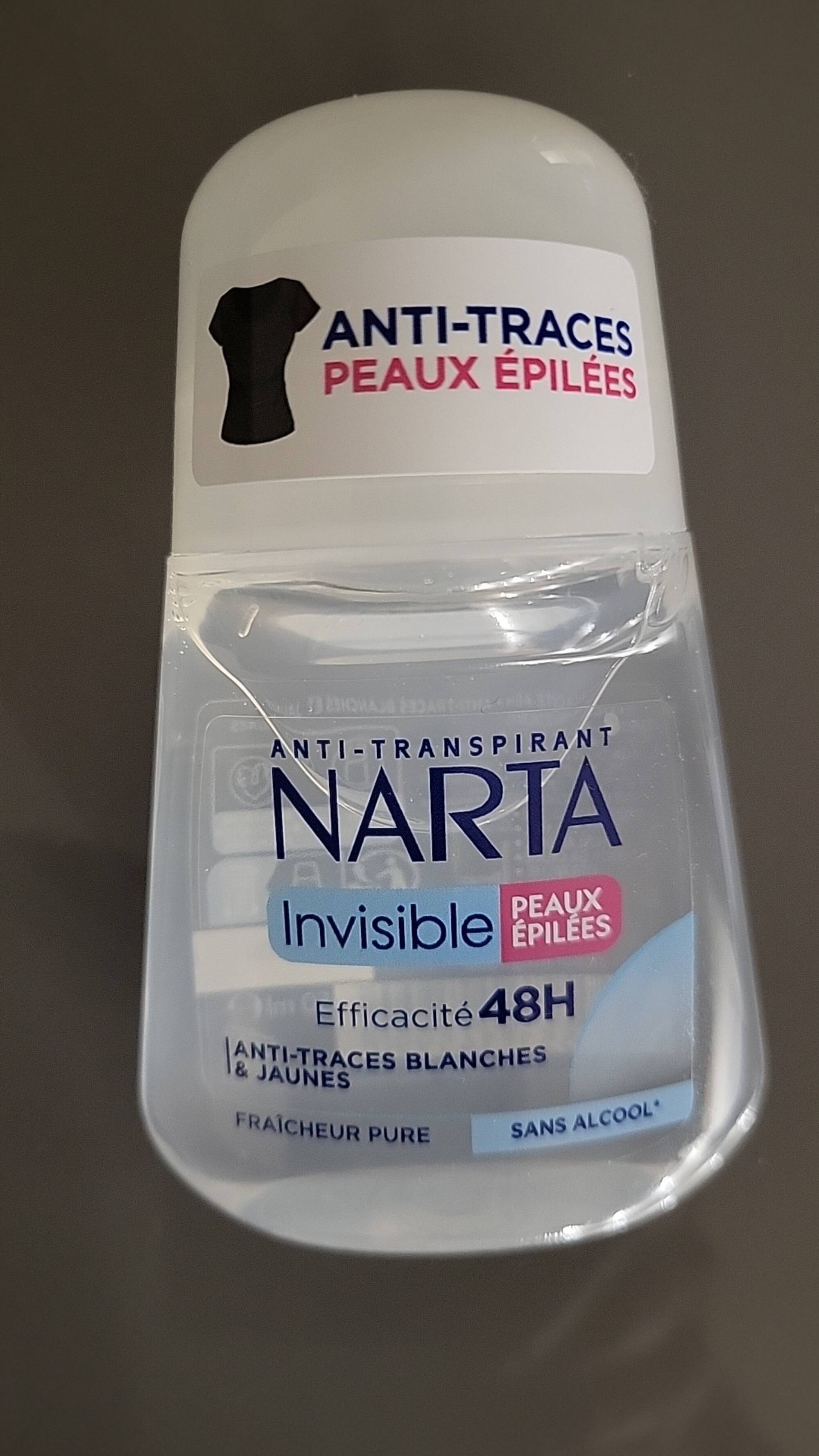NARTA - Anti-transpirant invisible efficacité 48h