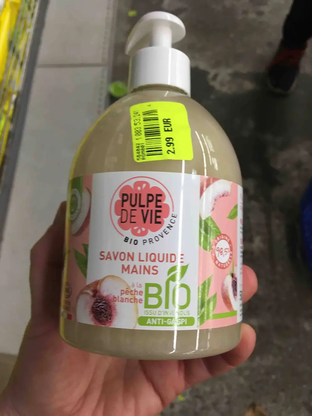 PULPE DE VIE - Savon liquide mains à la pêche blanche