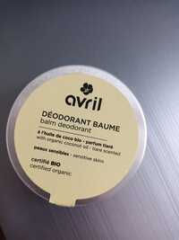 AVRIL - Déodorant baume à l'huile de coco bio