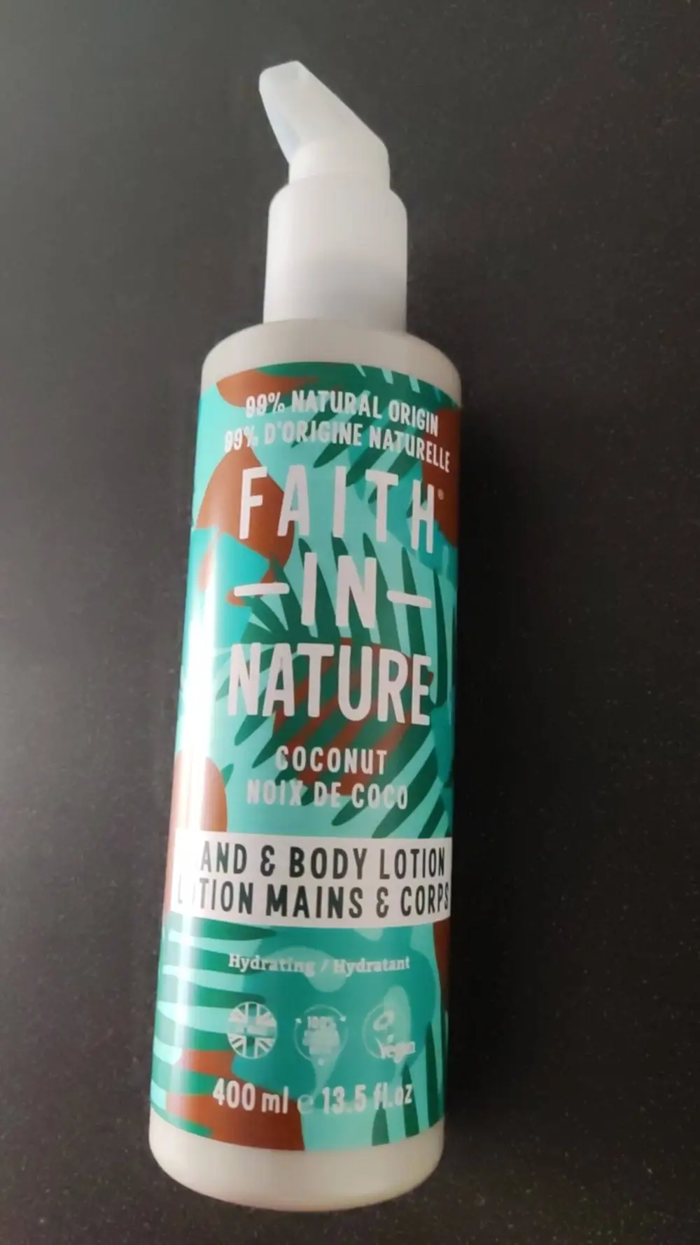 FAITH IN NATURE - Noix de coco - Lotion mains et corps 