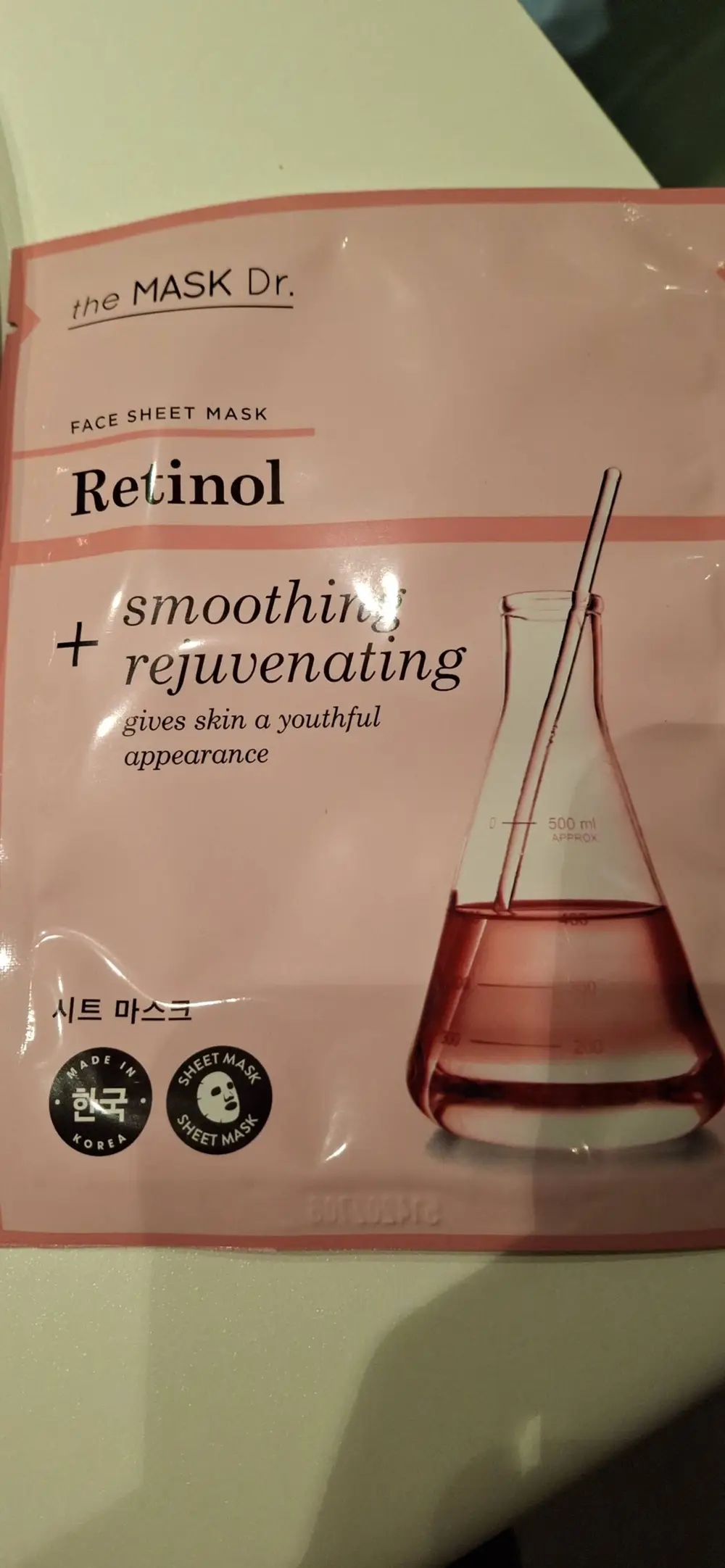 THE MASK DR. - Face sheet mask retinol smoothing + rejuvenating