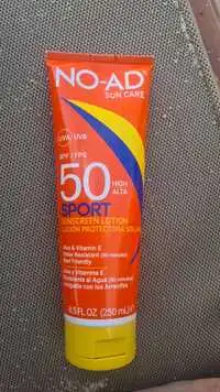 NO-AD - Sun care - Sport sunscreen lotion SPF 50
