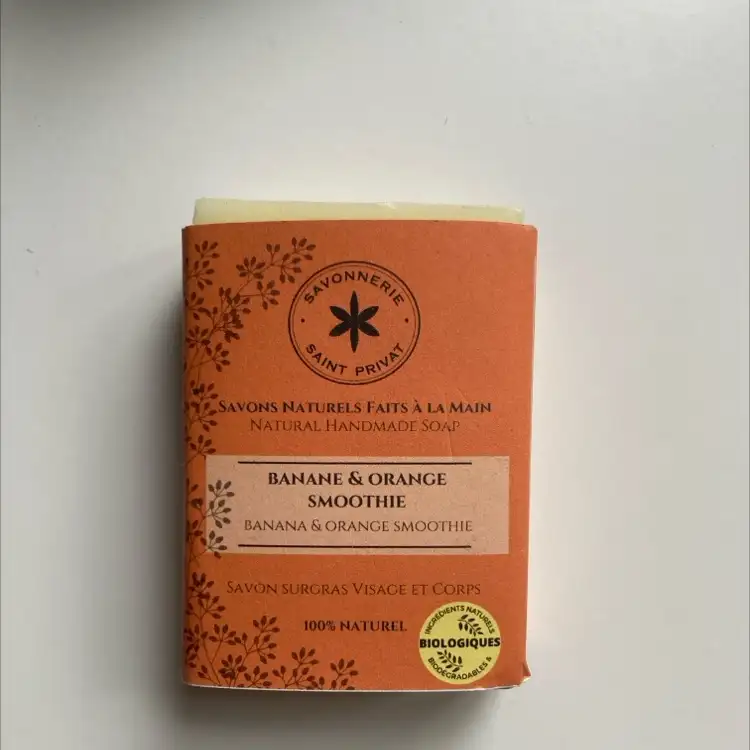 SAVONNERIE SAINT PRIVAT - Banane et orange smoothie - Savons naturels faits à la main