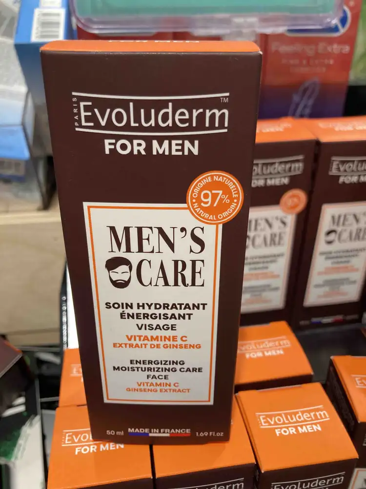EVOLUDERM - Men's care - Soin hydratant énergisant visage