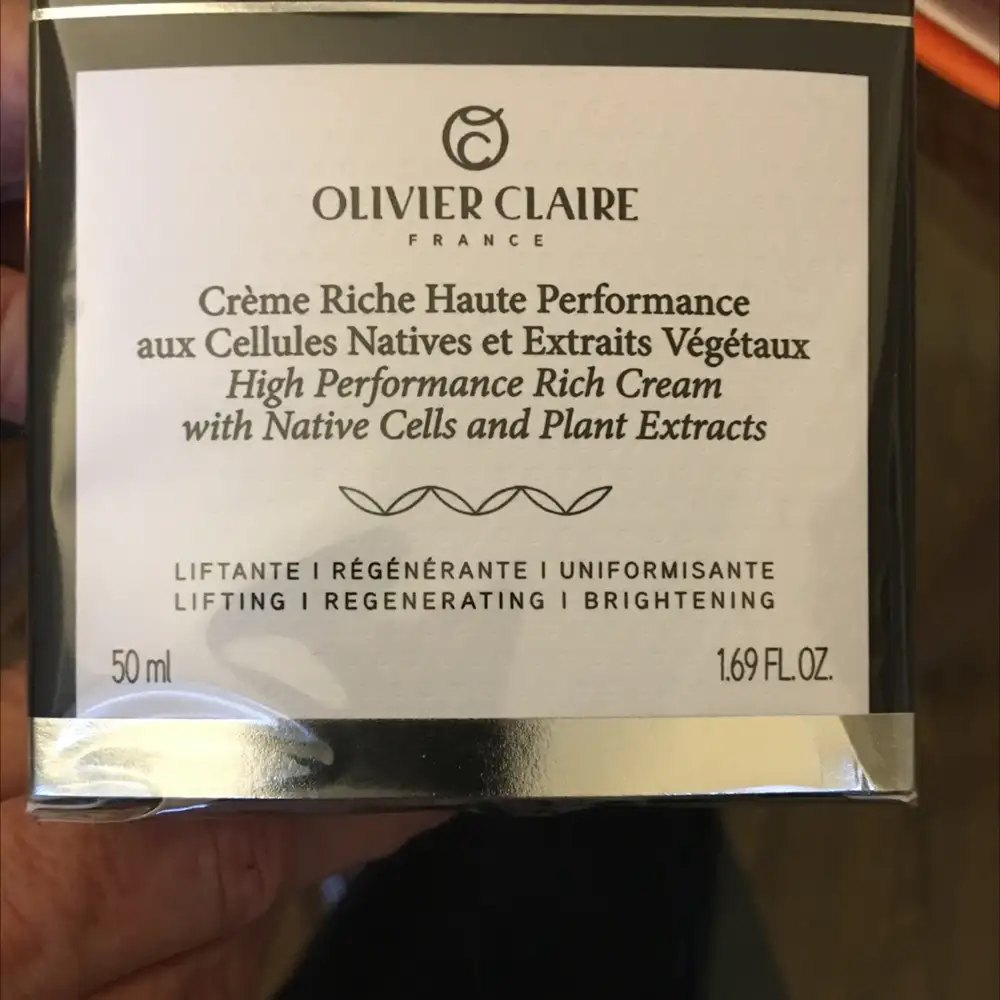 OLIVIER CLAIRE - Crème riche haute performance 