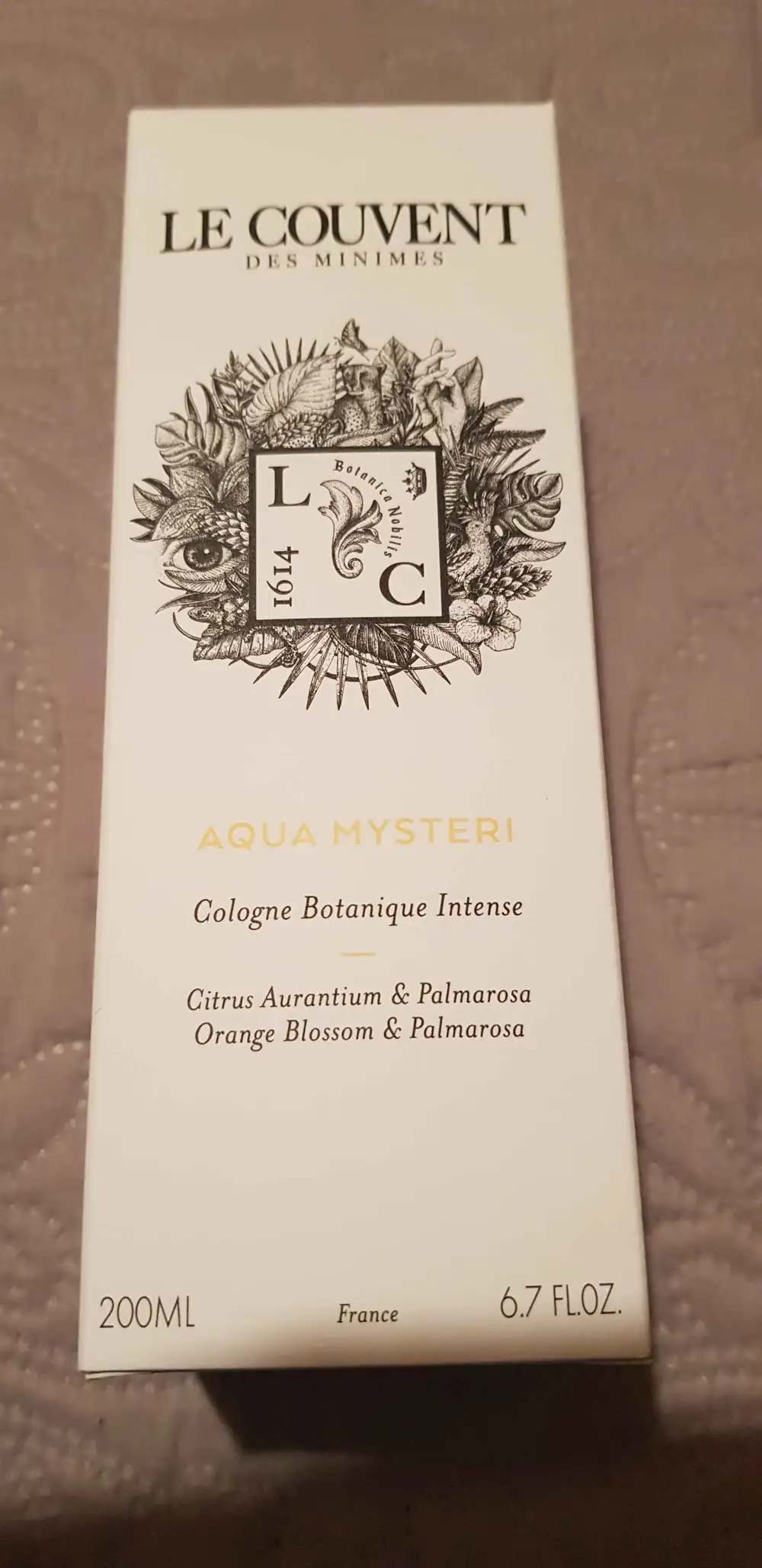 LE COUVENT DES MINIMES - Aqua mysteri - Cologne botanique intense
