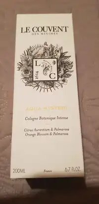 LE COUVENT DES MINIMES - Aqua mysteri - Cologne botanique intense