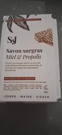 SAJ - Savon surgras miel & propolis