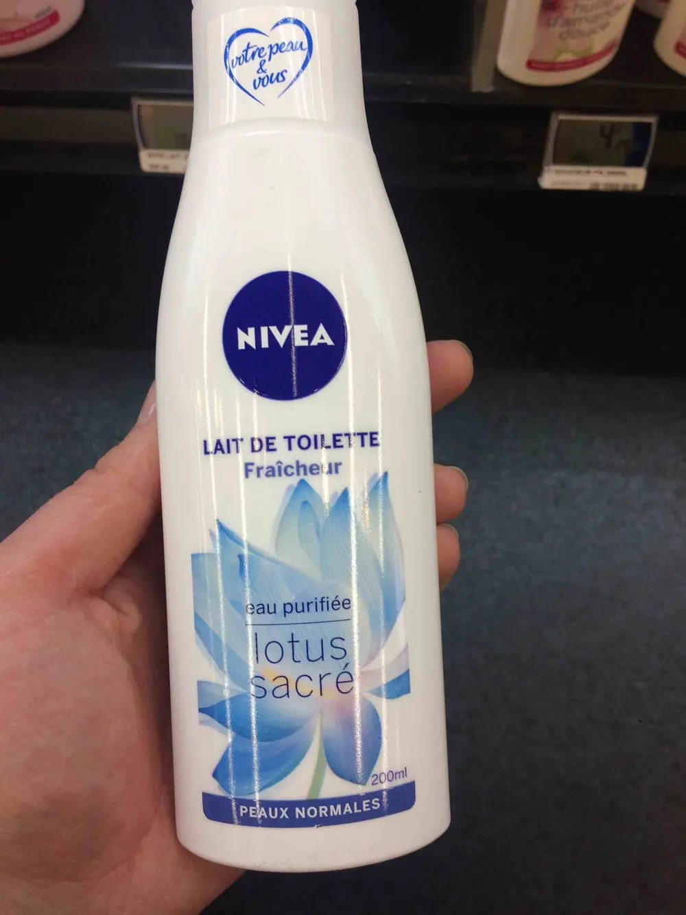 NIVEA - Lait de toilette fraîcheur lotus sacré