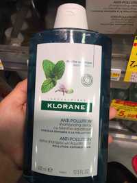 KLORANE - Anti-pollution - Shampooing détox à la menthe aquatique