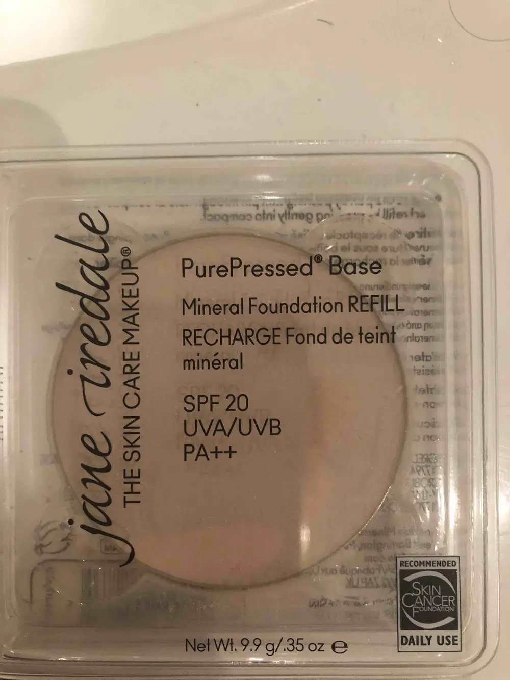 JANE IREDALE - PurePressed base - Recharge fond de teint minéral SPF 20