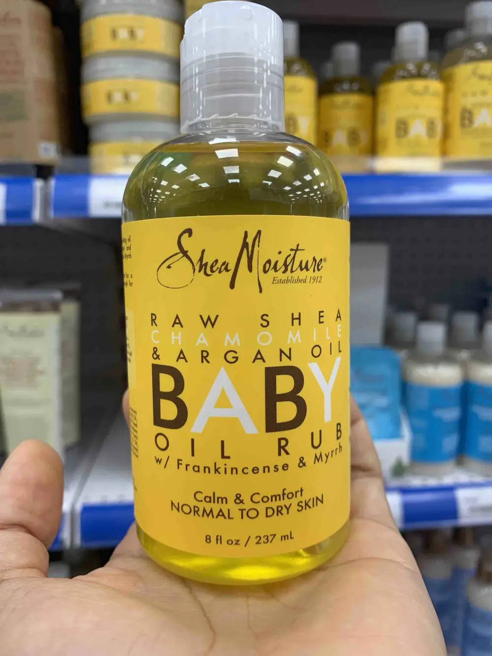 SHEA MOISTURE - Raw shea chamomille & argan oil - Baby oil rub