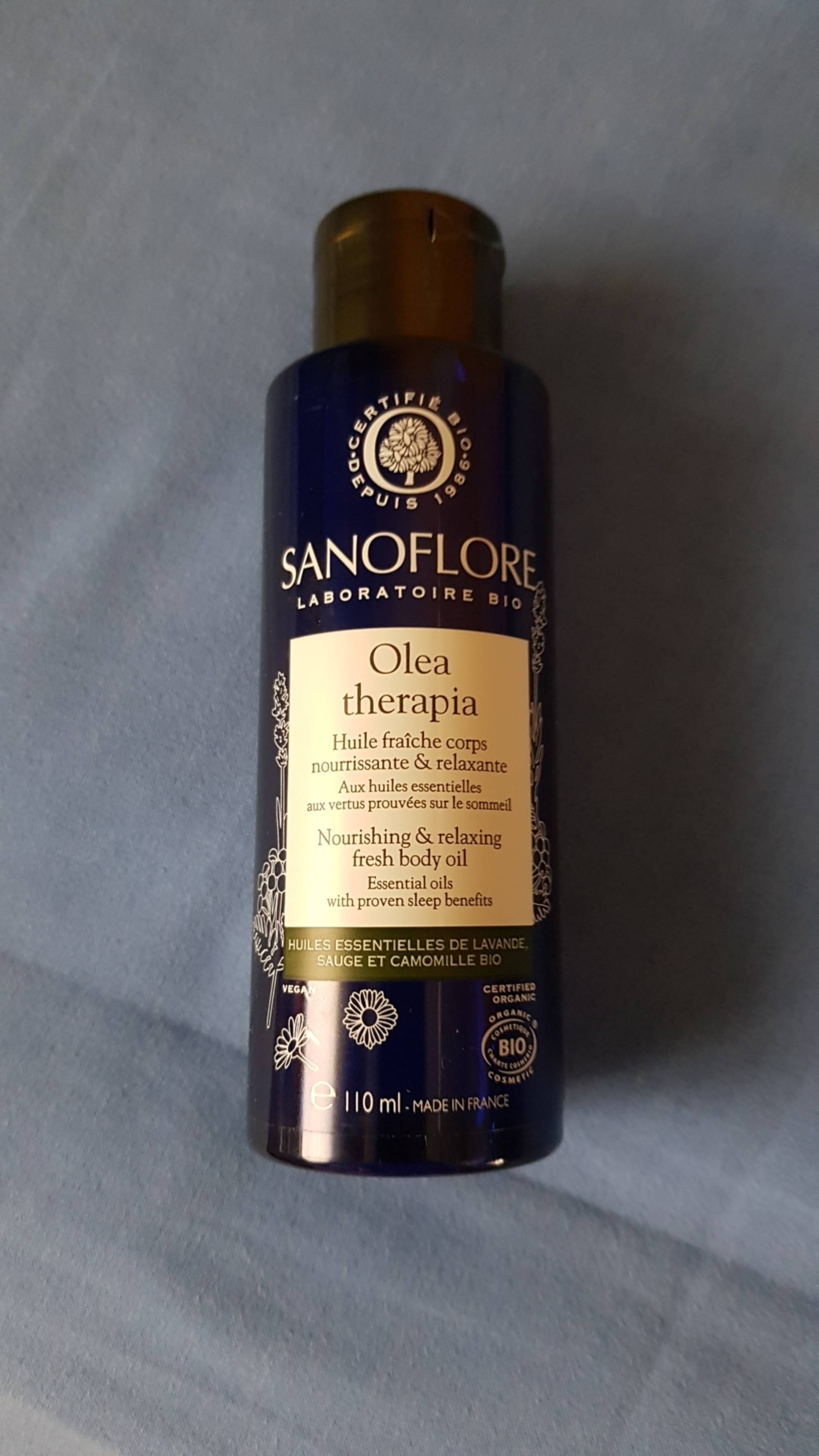SANOFLORE - Olea therapia - Huile fraîche corps nourrissante & relaxante