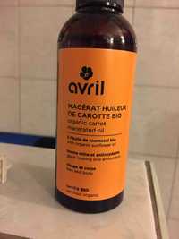AVRIL - Macéra huileux de carotte bio