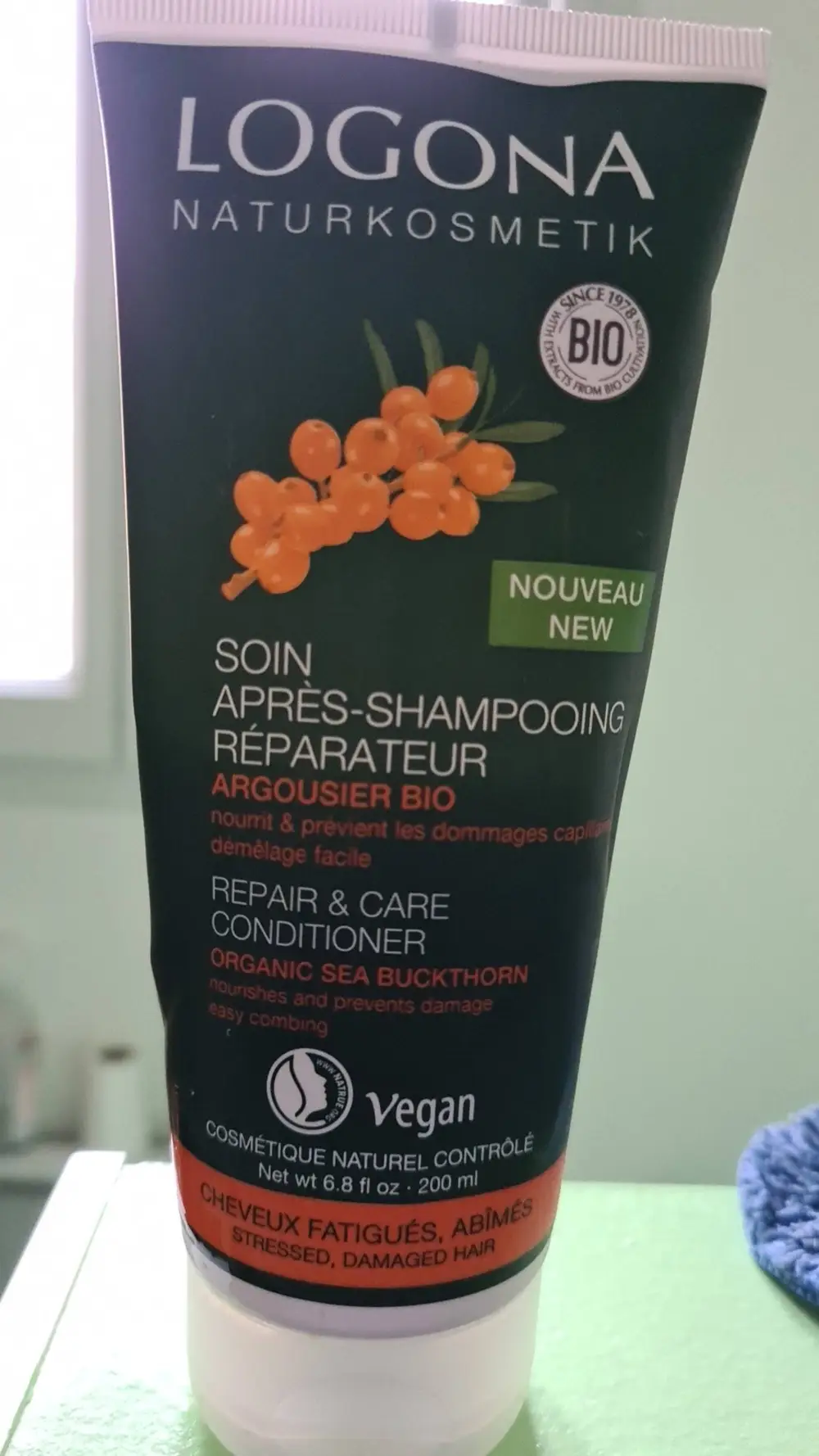 LOGONA - Argousier bio - Soin après-shampooing réparateur