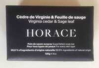 HORACE - Cèdre de virginie & feuille de sauge - Pain de savon surgras
