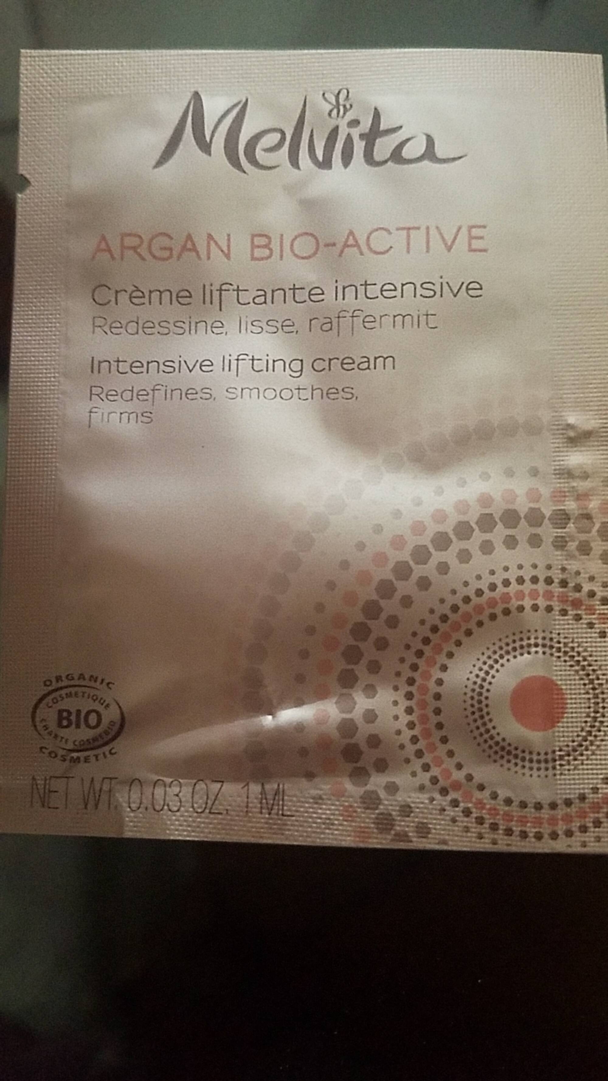MELVITA - Argan bio-active - Crème liftante intensive