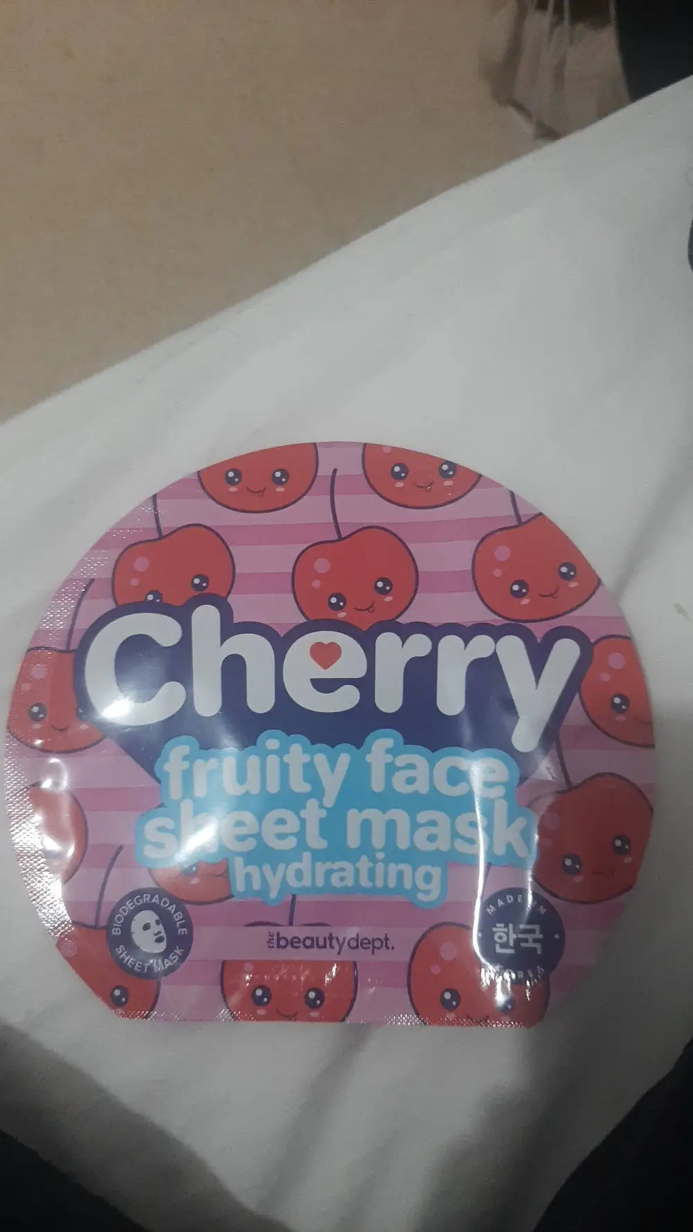 THE BEAUTY DEPT - Cherry Fruity face sheet mask