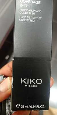 KIKO - Coverage 2-in-1 - Fond de teint et correcteur