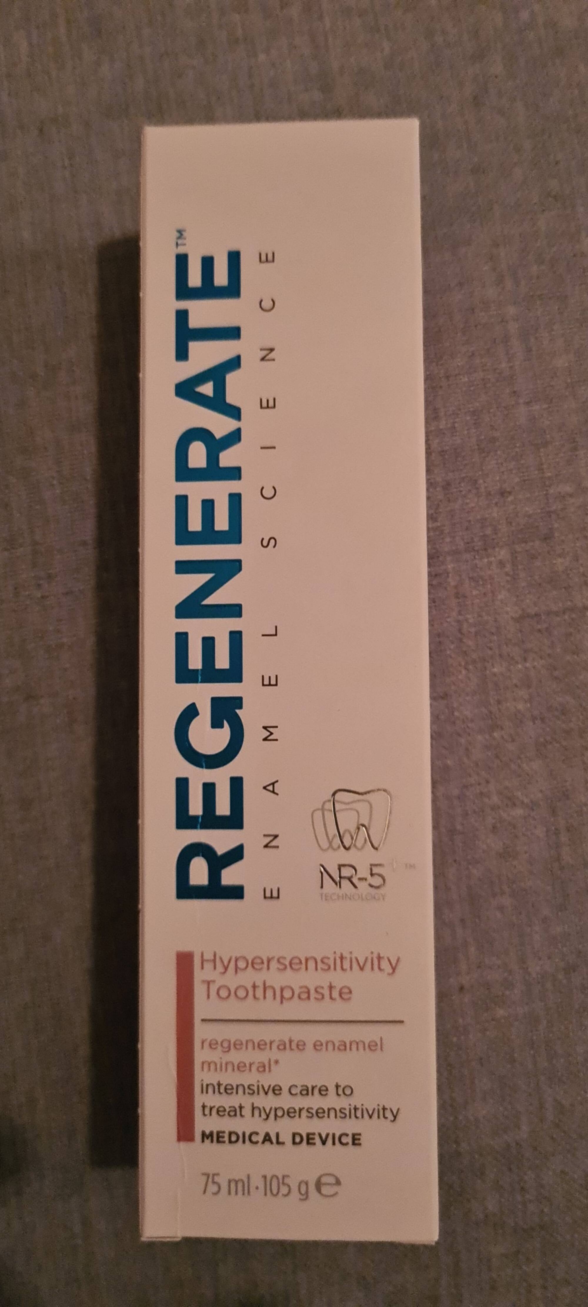 REGENERATE - Hypersensitivity toothpaste 