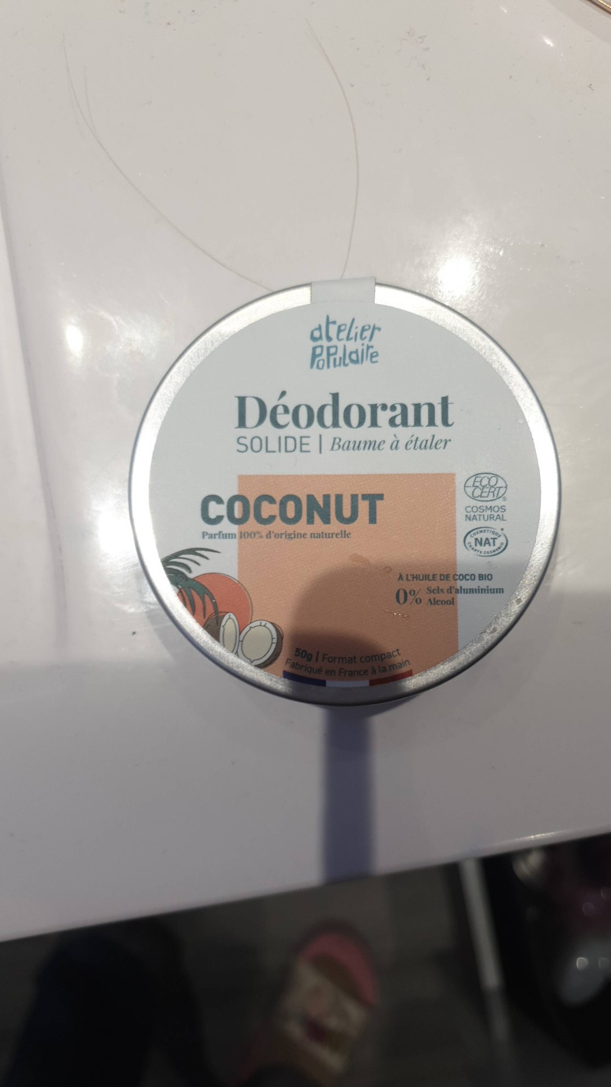 ATELIER POPULAIRE - Coconut - Déodorant solide