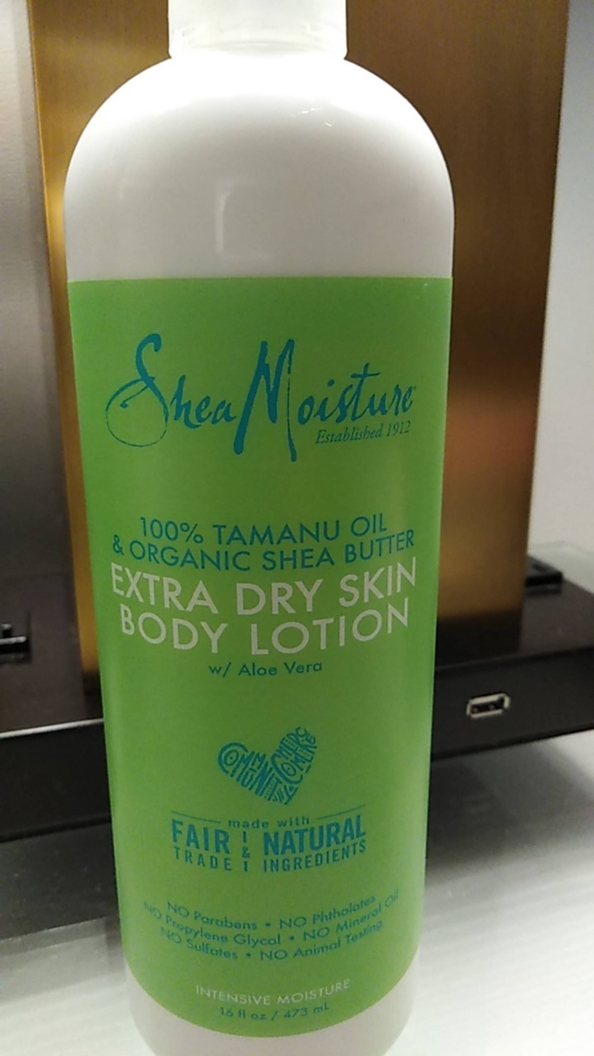 SHEA MOISTURE - 100% tamanu oil & organic shea butter - Extra dry skin body lotion