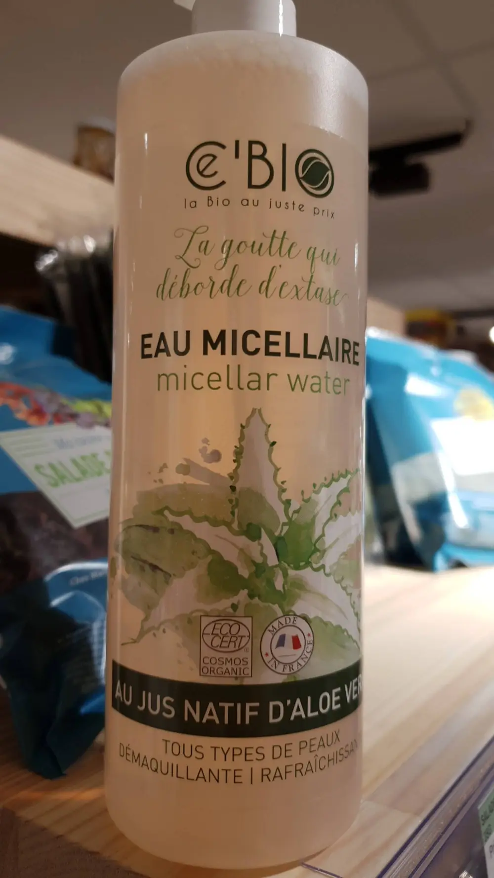 CE'BIO - Eau micellaire au jus natif d'aloe vera