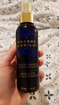 CHARME D'ORIENT - Huile de massage au parfum fleur d'oranger