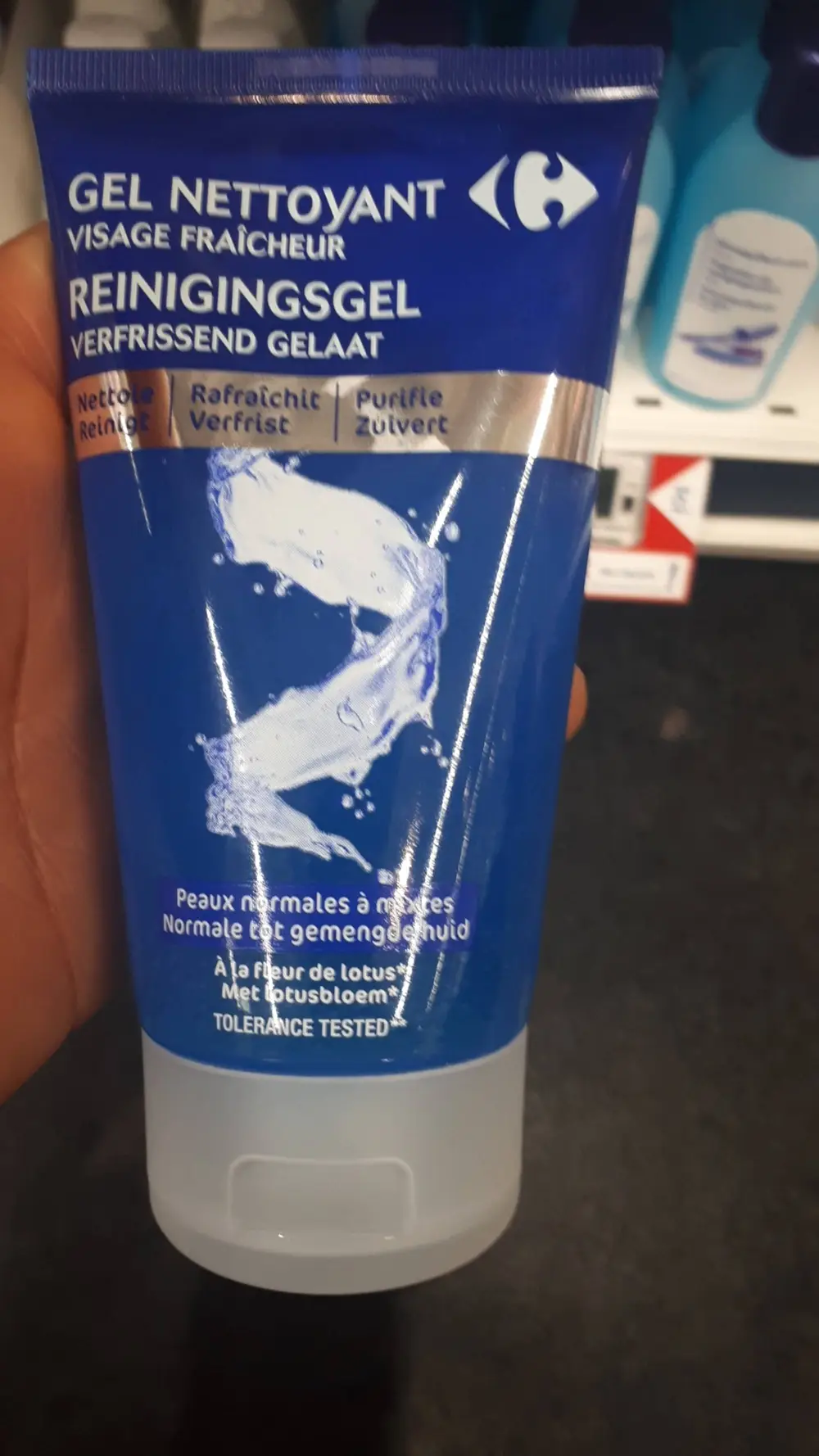 CARREFOUR - Gel nettoyant - Visage fraîcheur