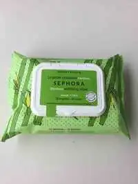 SEPHORA - Lingettes exfoliantes bambou