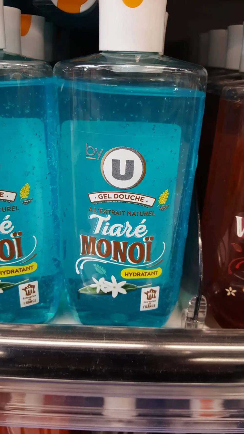 BY U - Tiaré monoï - Gel douche à l'extrait naturel