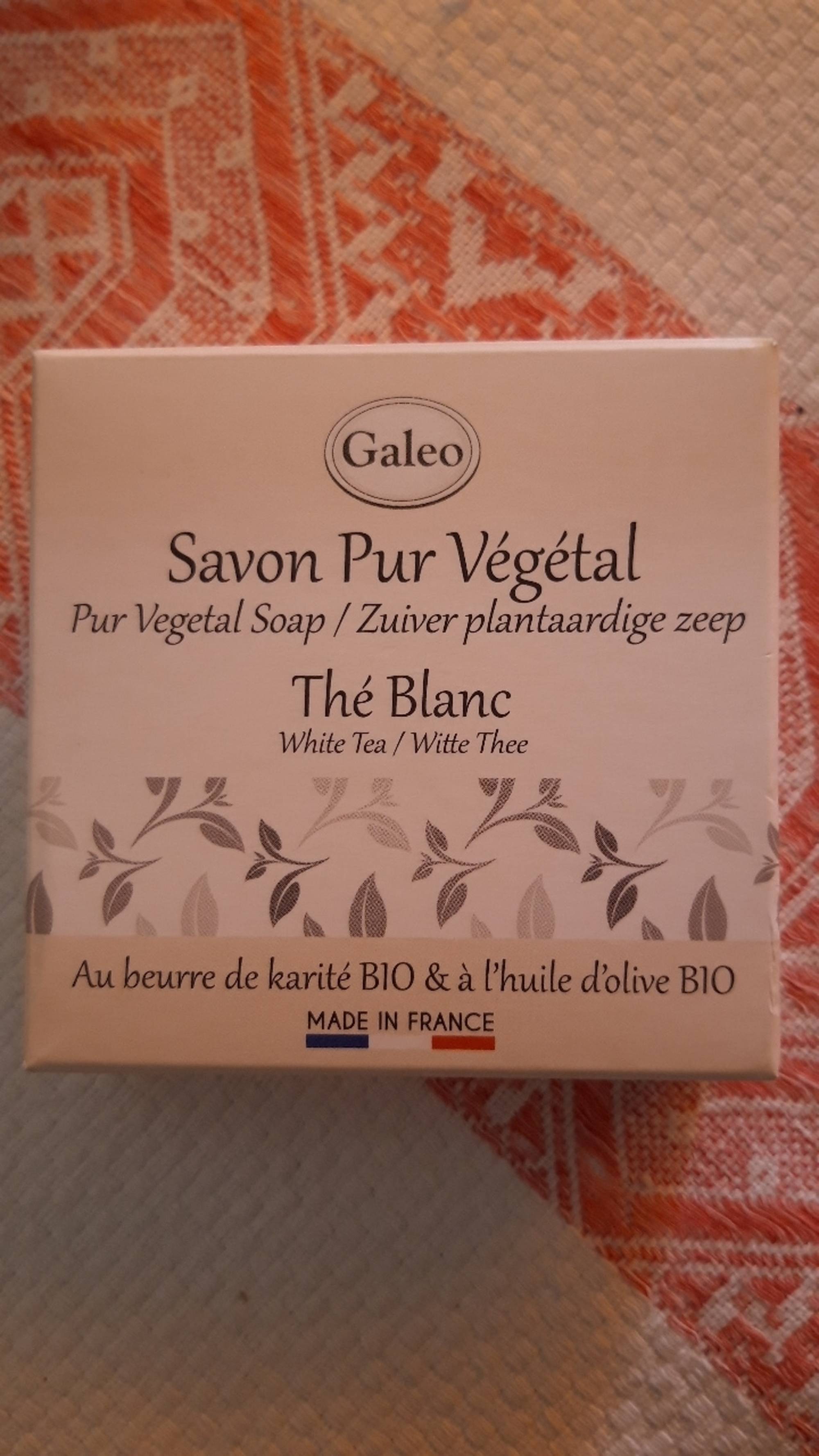 GALEO - Thé blanc - Savon pur végétal