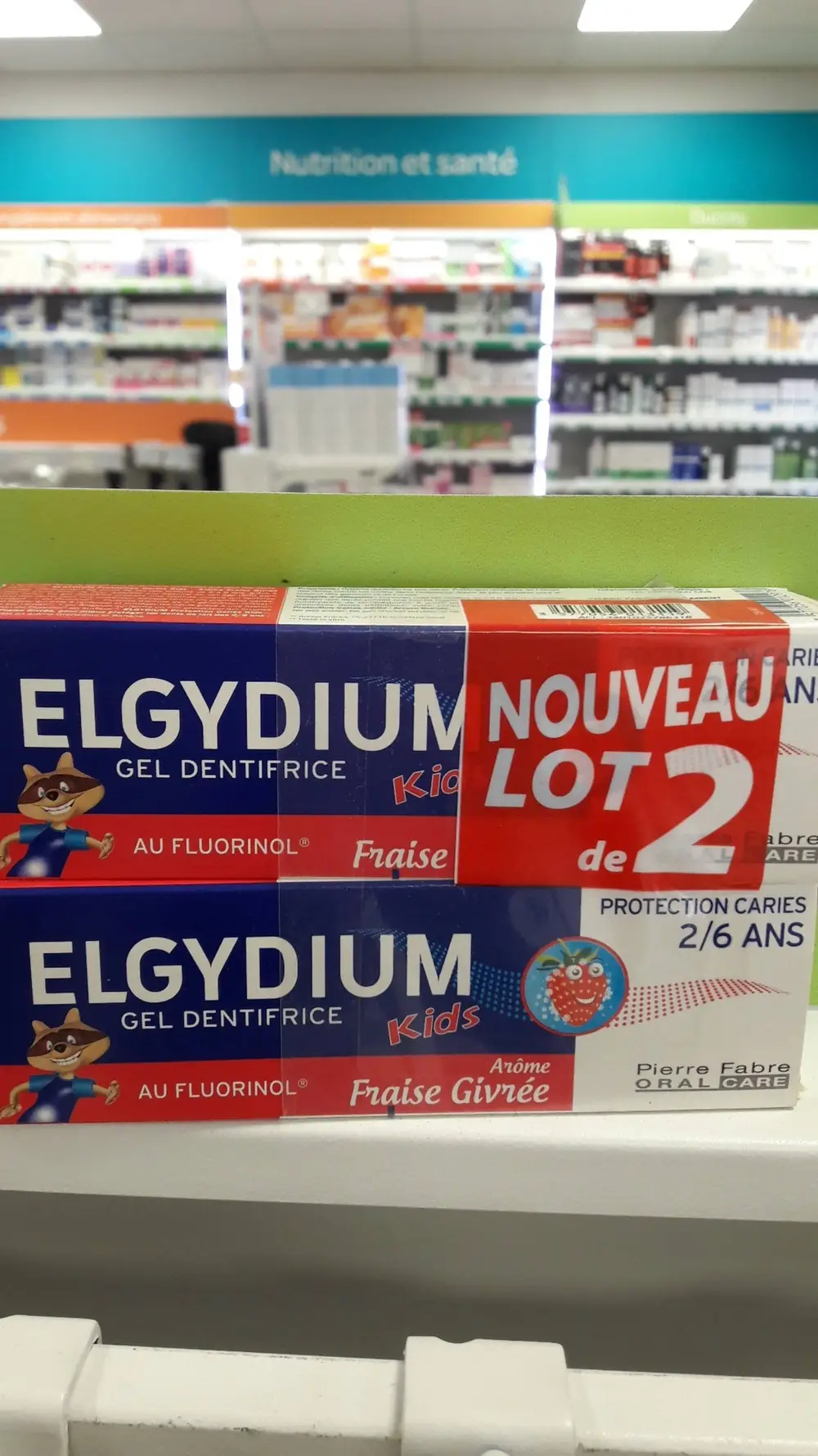 ELGYDIUM - Gel dentifrice kids arôme fraise givrée