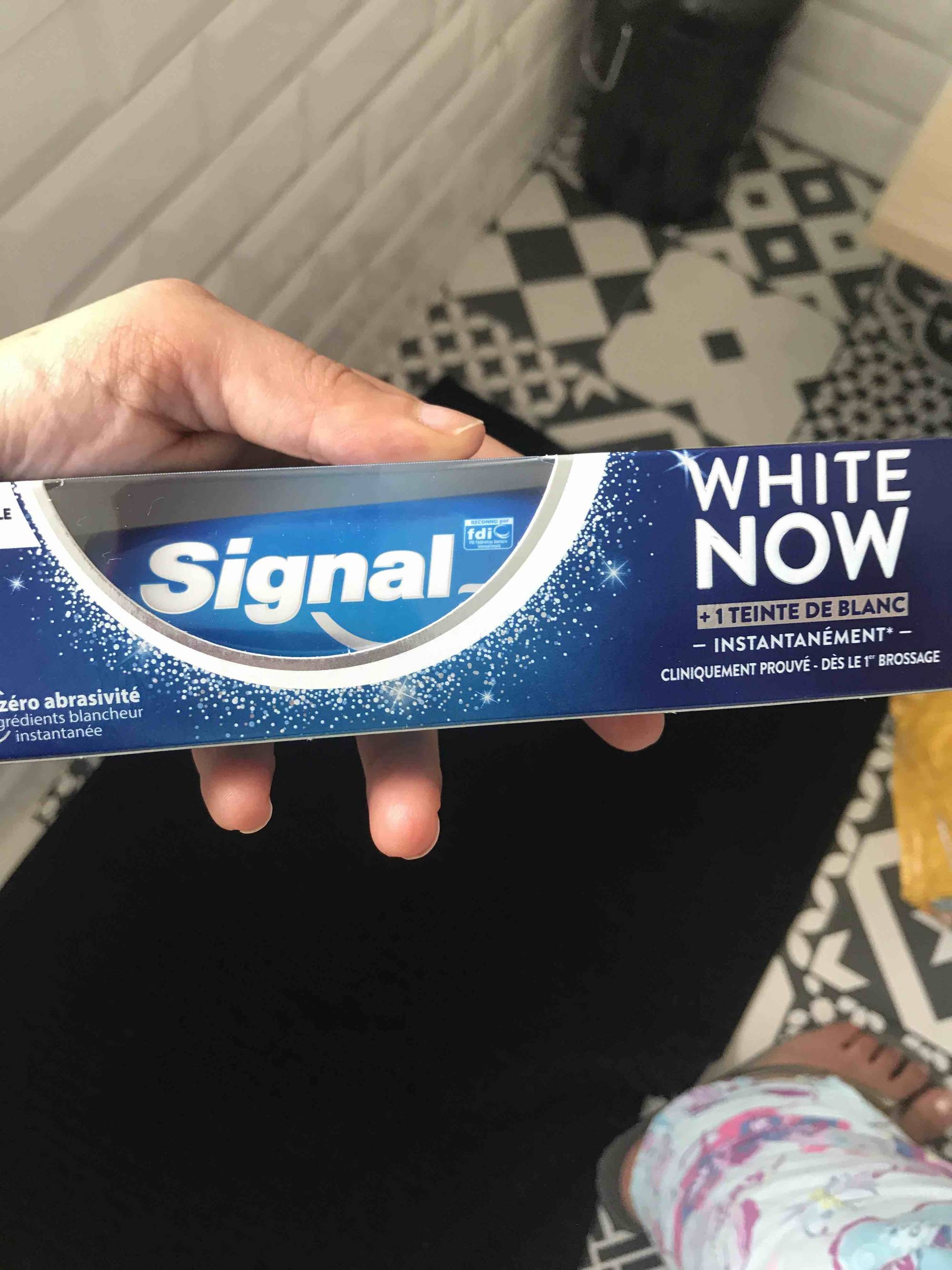 SIGNAL - White now - Dentifrice zéro abrasivité