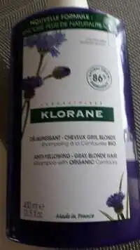 KLORANE - Déjaunissant cheveux gris blons - Shampooing à la centaurée bio